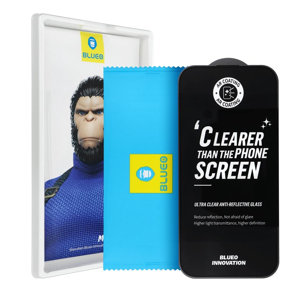 5D Mr. Monkey Karastatud klaas - SAMSUNG S26 ULTRA must (Strong Premium Ultra Clear AR)