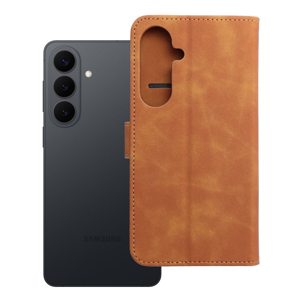 TENDER Book Ümbris jaoks SAMSUNG S26 Edge brown