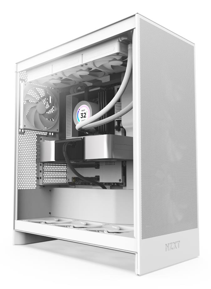 Arvutikorpus NZXT H7 Flow MidiTower ATX EATX valge