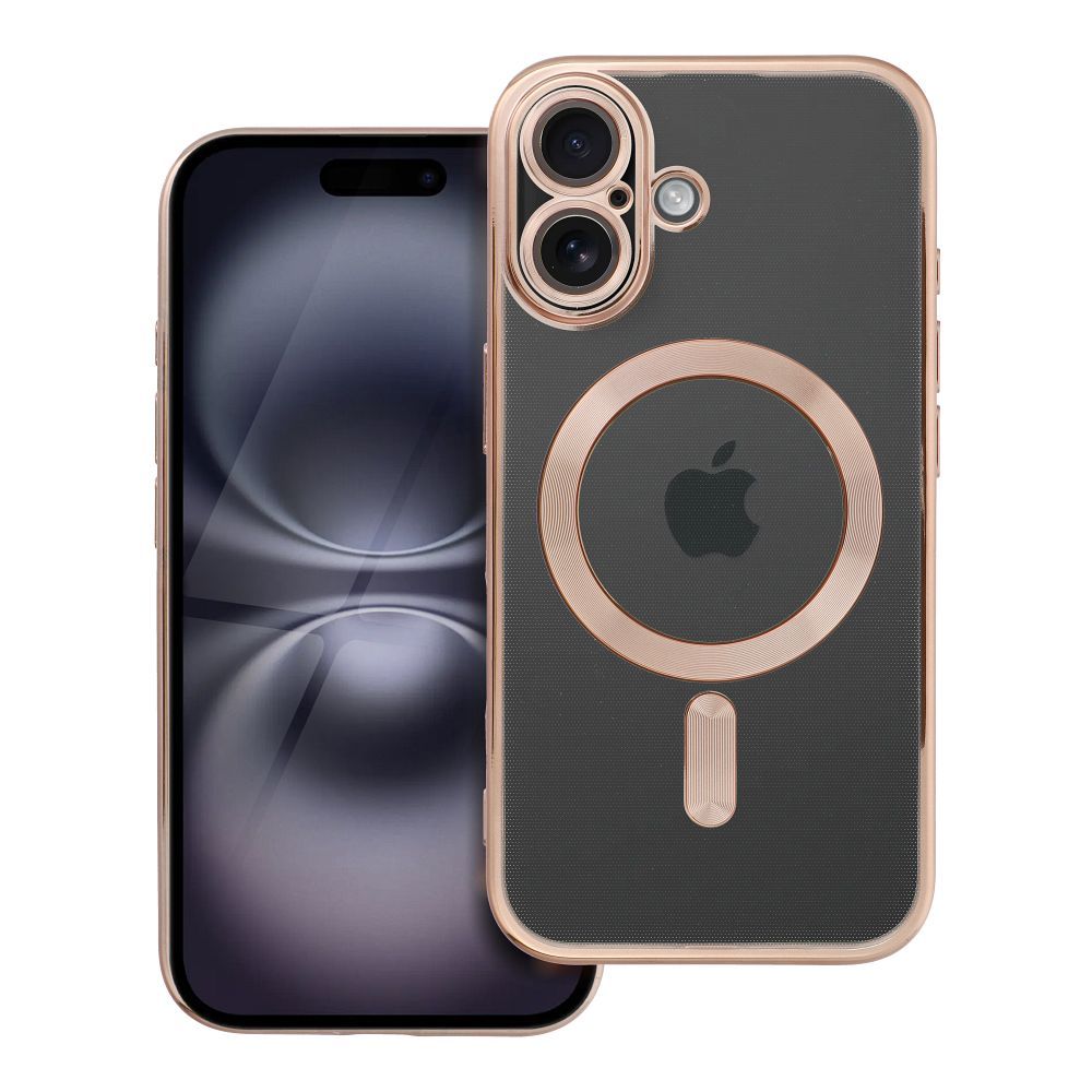 ELECTRO MAG COVER case compatible with MagSafe jaoks IPHONE 16 brown