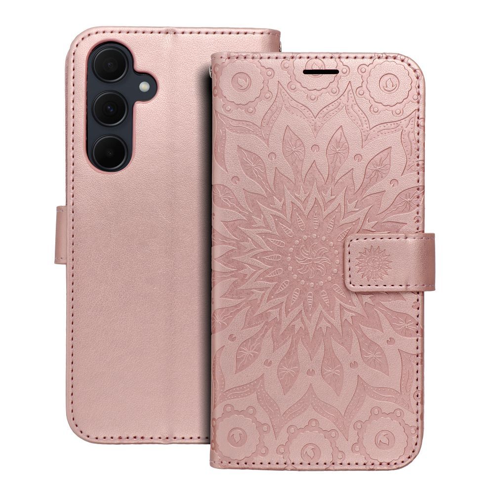 MEZZO Book ümbris jaoks SAMSUNG A35 5G mandala rose kuldne