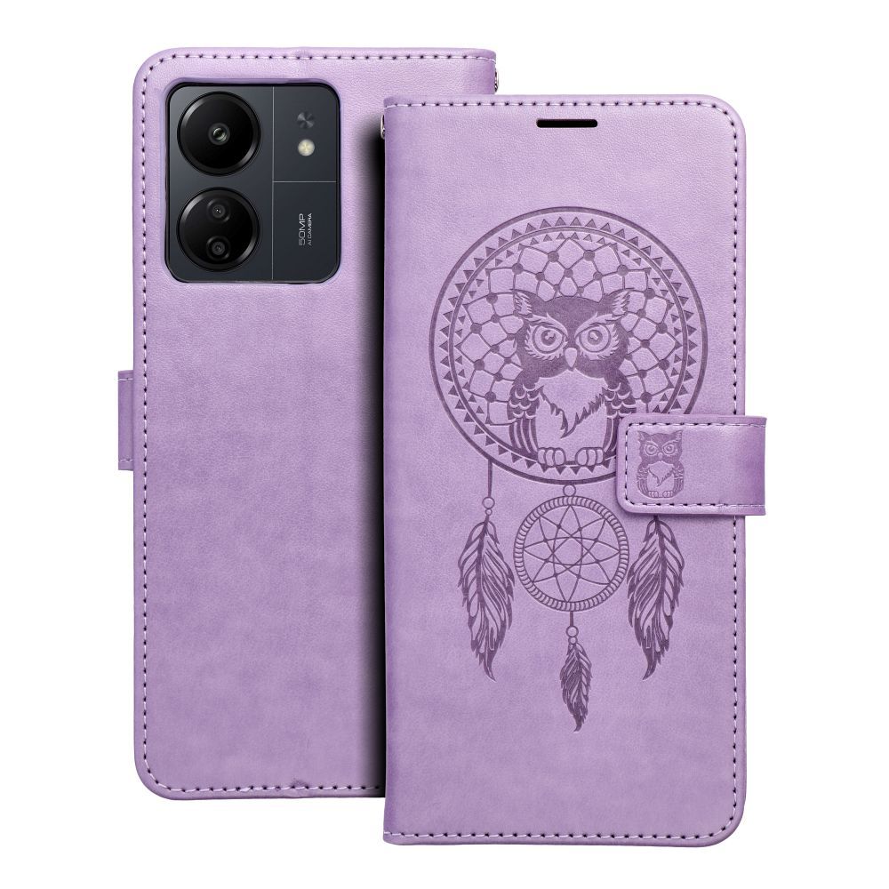 MEZZO Book ümbris jaoks XIAOMI Redmi 13C / POCO C65 dreamcatcher lilla