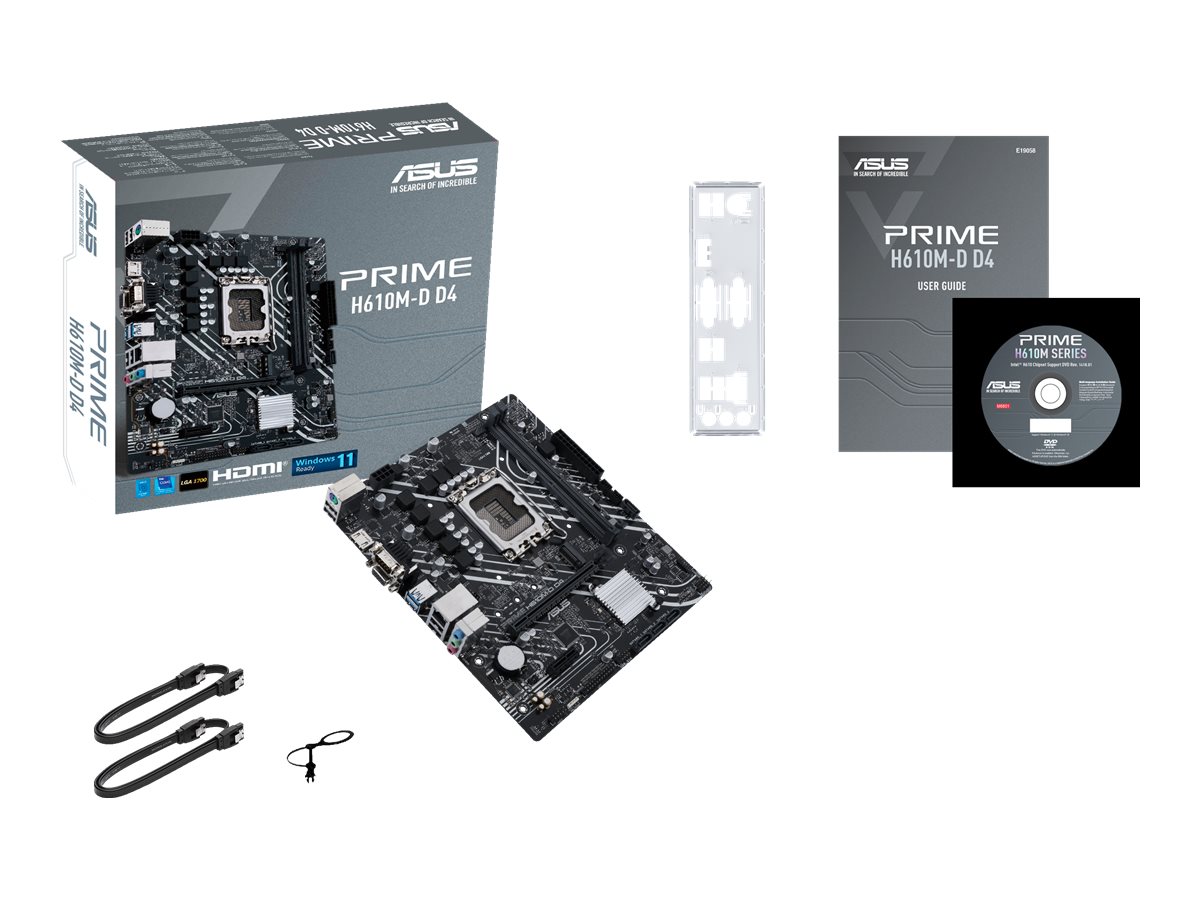 ASUS Prime H610M-D D4 LGA1700 mATX emaplaat