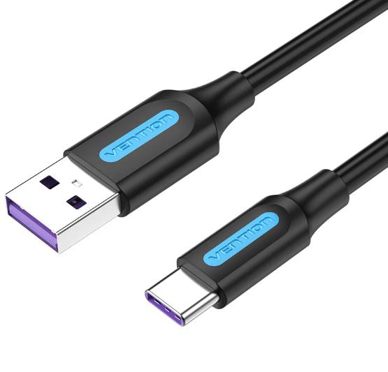 Vention USB-C – USB2.0 kaabel 1m PVC must CORBF