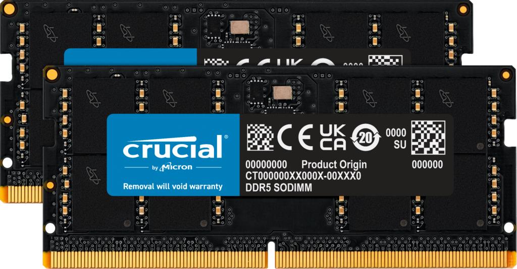 Sülearvuti mälu 64GB DDR5-5600 SO/KIT2 CT2K32G56C46S5 Crucial