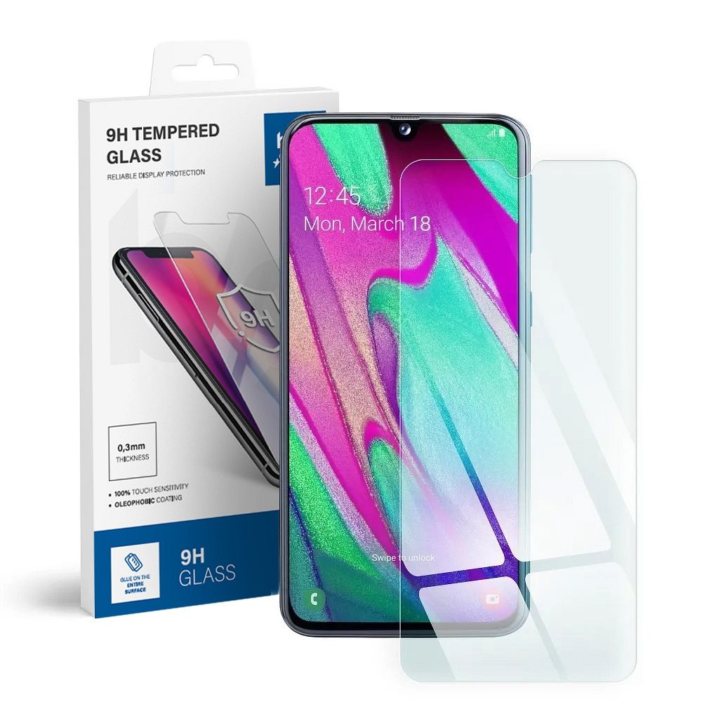 Karastatud klaas to Samsung Galaxy A40 sinine Star