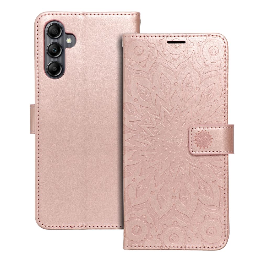 MEZZO Book ümbris jaoks SAMSUNG A14 4G / A14 5G mandala rose kuldne