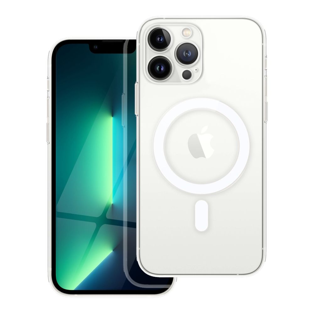 Чехол для iPhone 13 PRO MAX Clear Mag Cover (STR / CAMERA PROTECTION) совместимый с MagSafe прозрачный