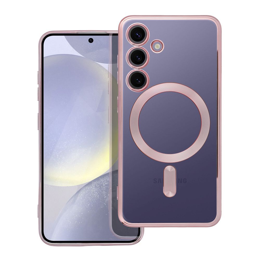 ELECTRO MAG COVER case compatible with MagSafe jaoks SAMSUNG S24 rose kuldne
