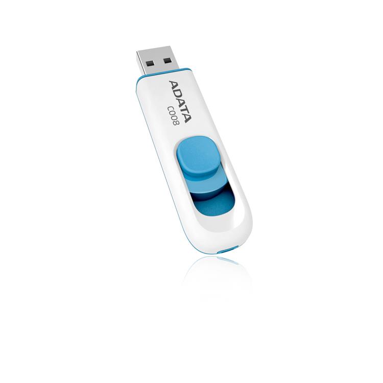 USB mälupulk USB2 16GB valge/sinine A-Data C008