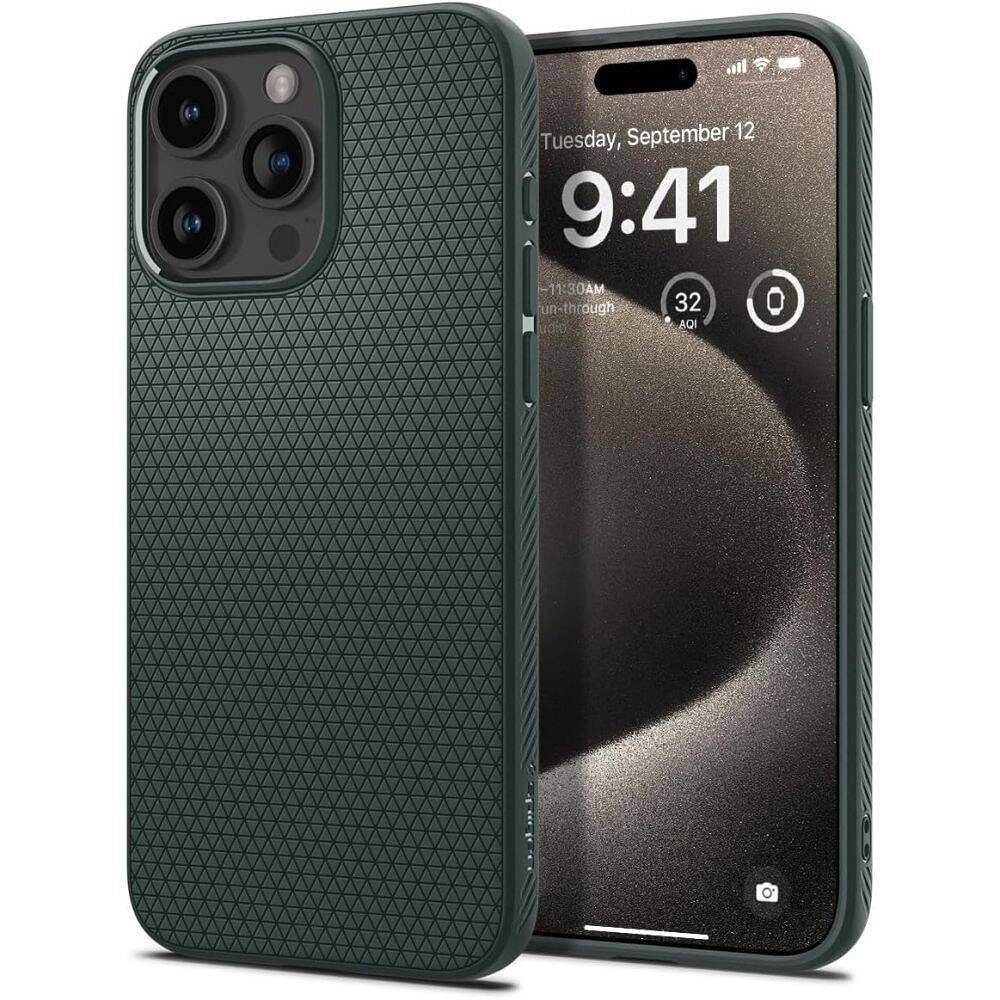 SPIGEN ümbris LIQUID AIR jaoks IPHONE 16 Pro Max abbys roheline