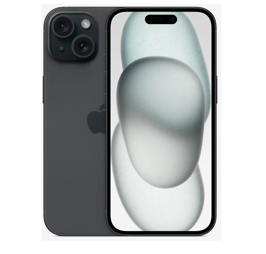 Taastatud iPhone 15 128GB must A klass