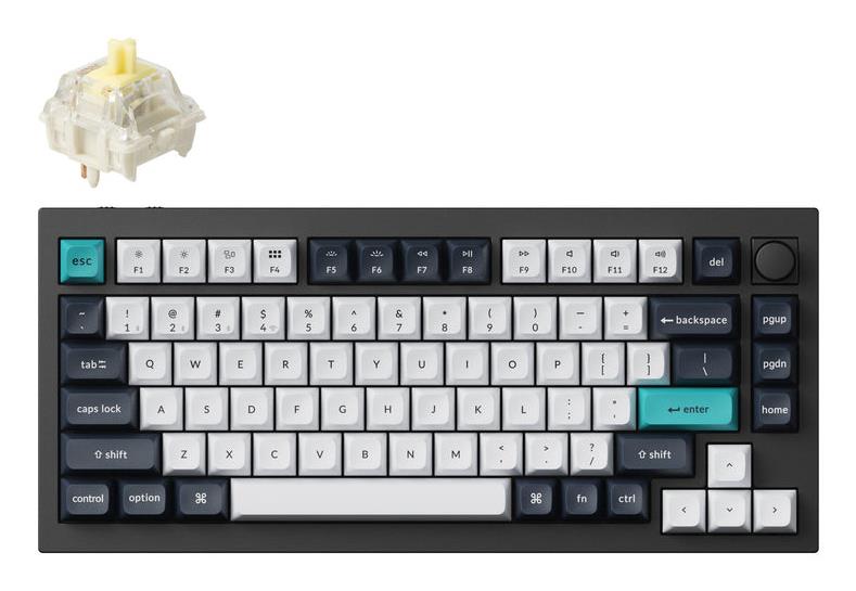 Juhtmevaba klaviatuur KEYCHRON Q1 Max RGB Carbon Black Q1M-M4