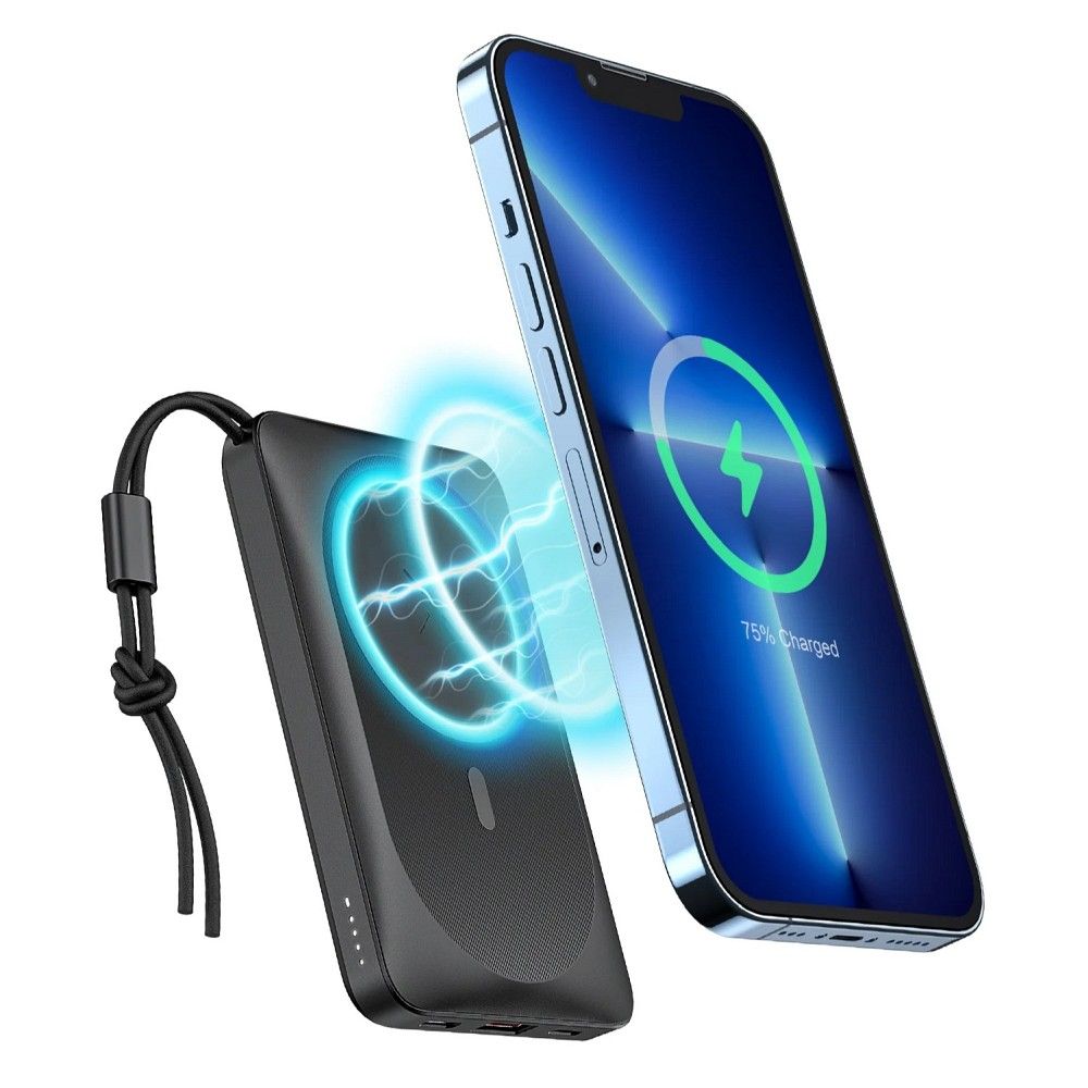 Powerbank compatible with MagSafe Veger MagOn (VP1151 / W1151) PD QC3.0 2A 20W with juhtmevaba charging must