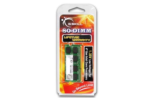 Sülearvuti mälu G.SKILL 8GB PC12800 DDR3 SO-DIMM