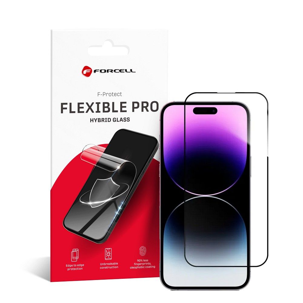 Hybrid glass do iPhone 14 PRO MAX Forcell Flexible 5D must