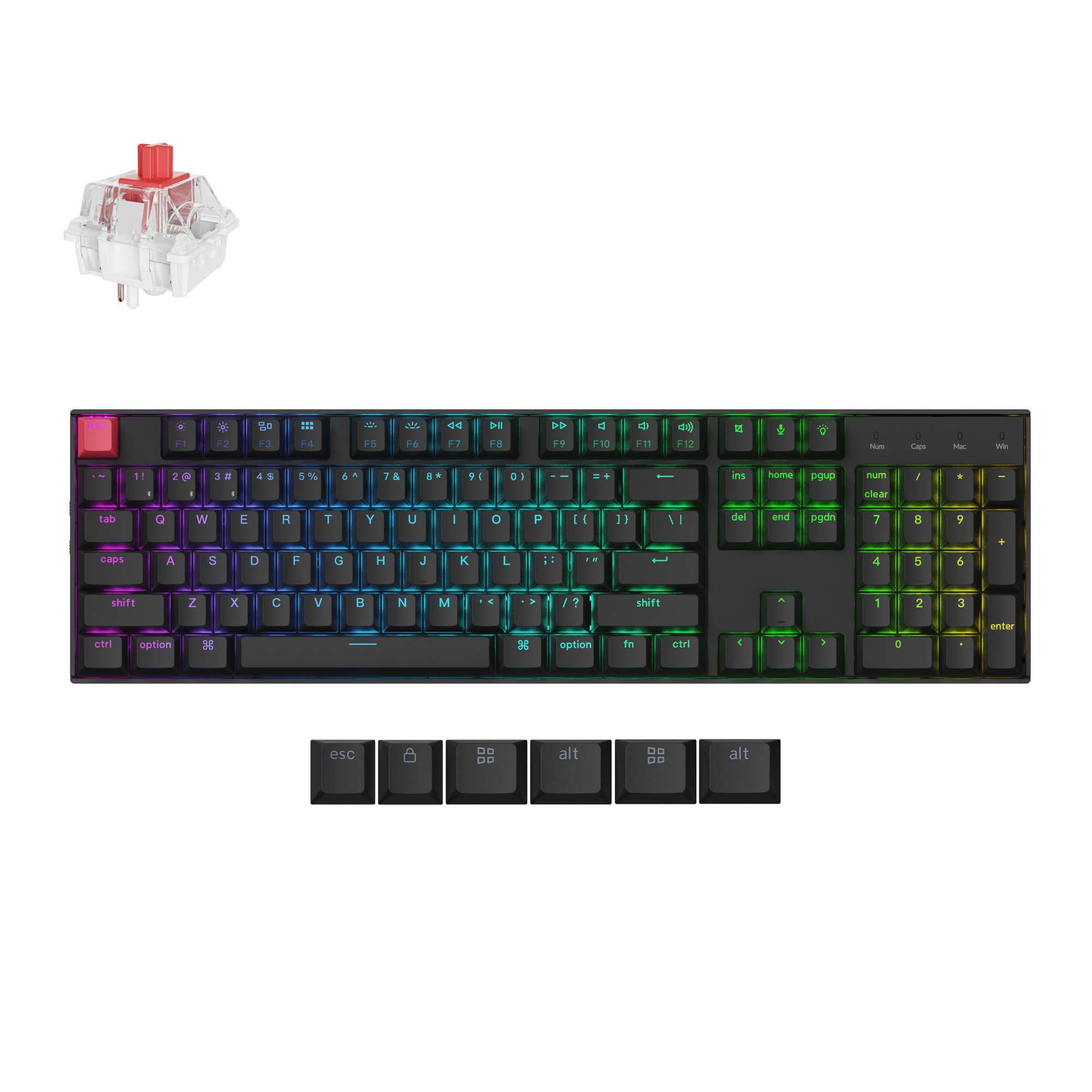 Juhtmevaba klaviatuur KEYCHRON K10 RGB must