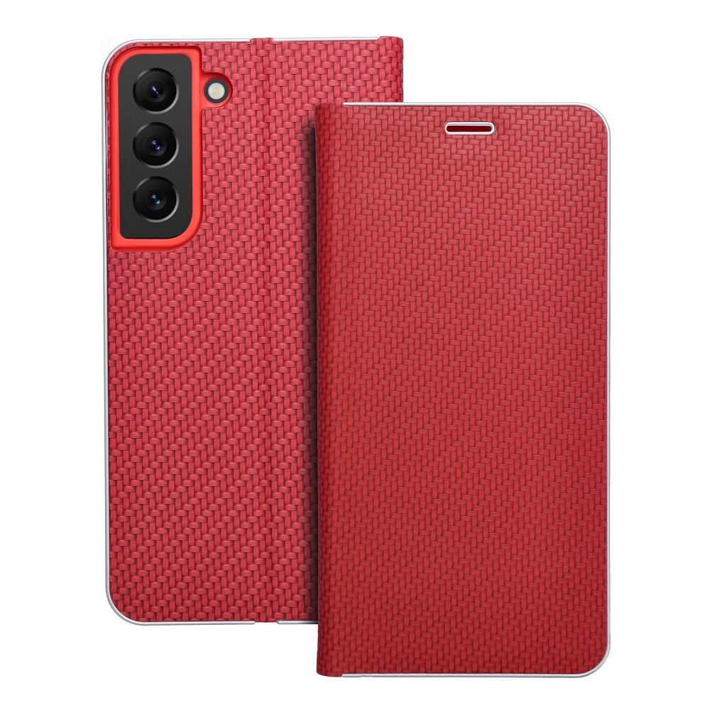 LUNA Book Carbon jaoks SAMSUNG S22 punane