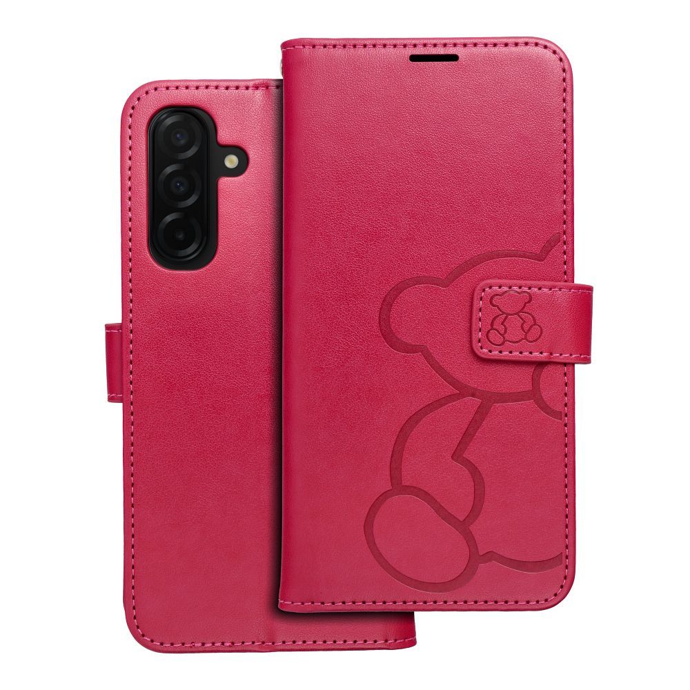 MEZZO Book ümbris jaoks SAMSUNG A26 5G teddy bear magenta