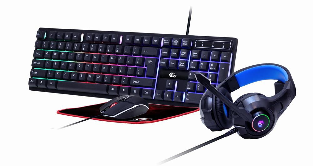 Klaviatuur USB GAMING KIT ENG/GHOST GGS-UMGL4-02 GEMBIRD