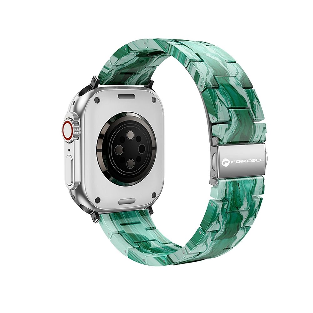 Strap to Apple Watch Forcell F-Design FA04 marbled resin clasp 38 / 40 / 41 mm green