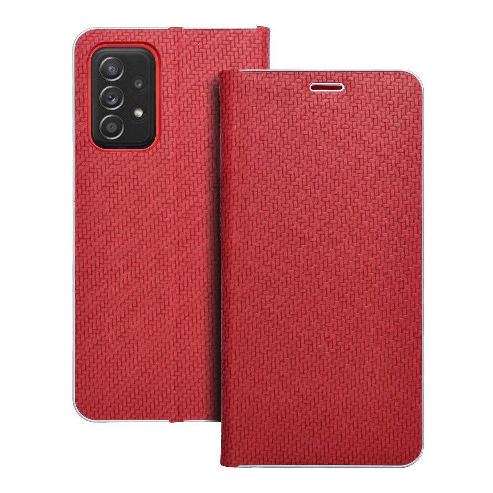 Флип-чехол для Samsung A52 5G / A52 LTE (4G) / A52s 5G Luna Book Carbon красный