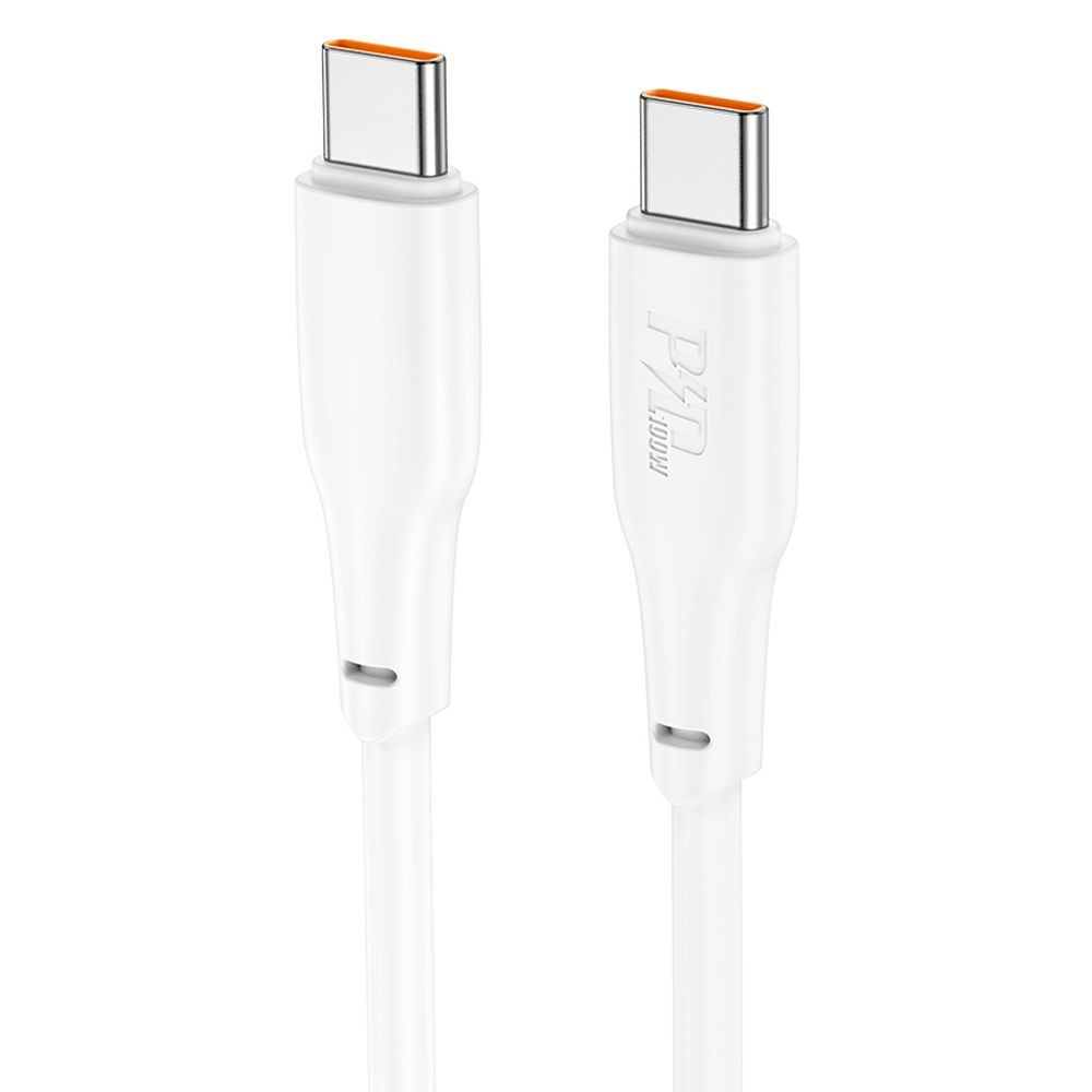 Кабель USB C - USB C Hoco 3A 100W 2 m X93 белый