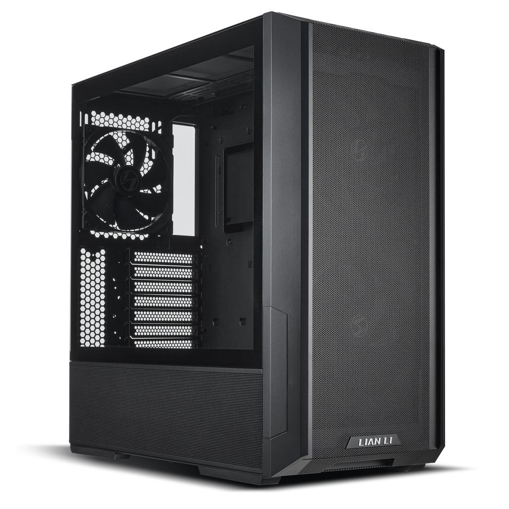 Korpus Lian Li Lancool 216X must MidiTower läbipaistev paneel ATX EATX MicroATX MiniITX G99.LAN216X.00