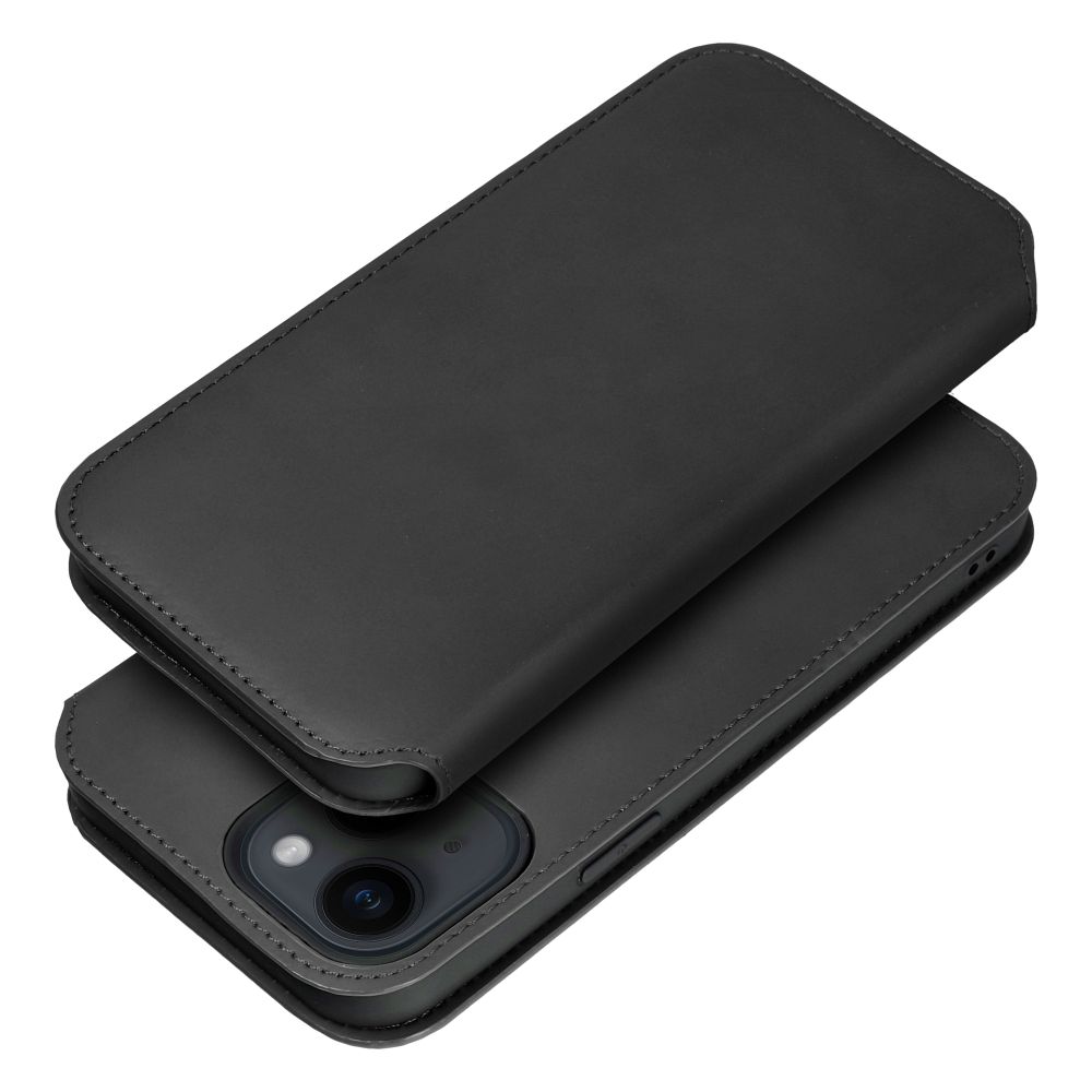DUAL POCKET Book ümbris jaoks IPHONE 15 Plus must
