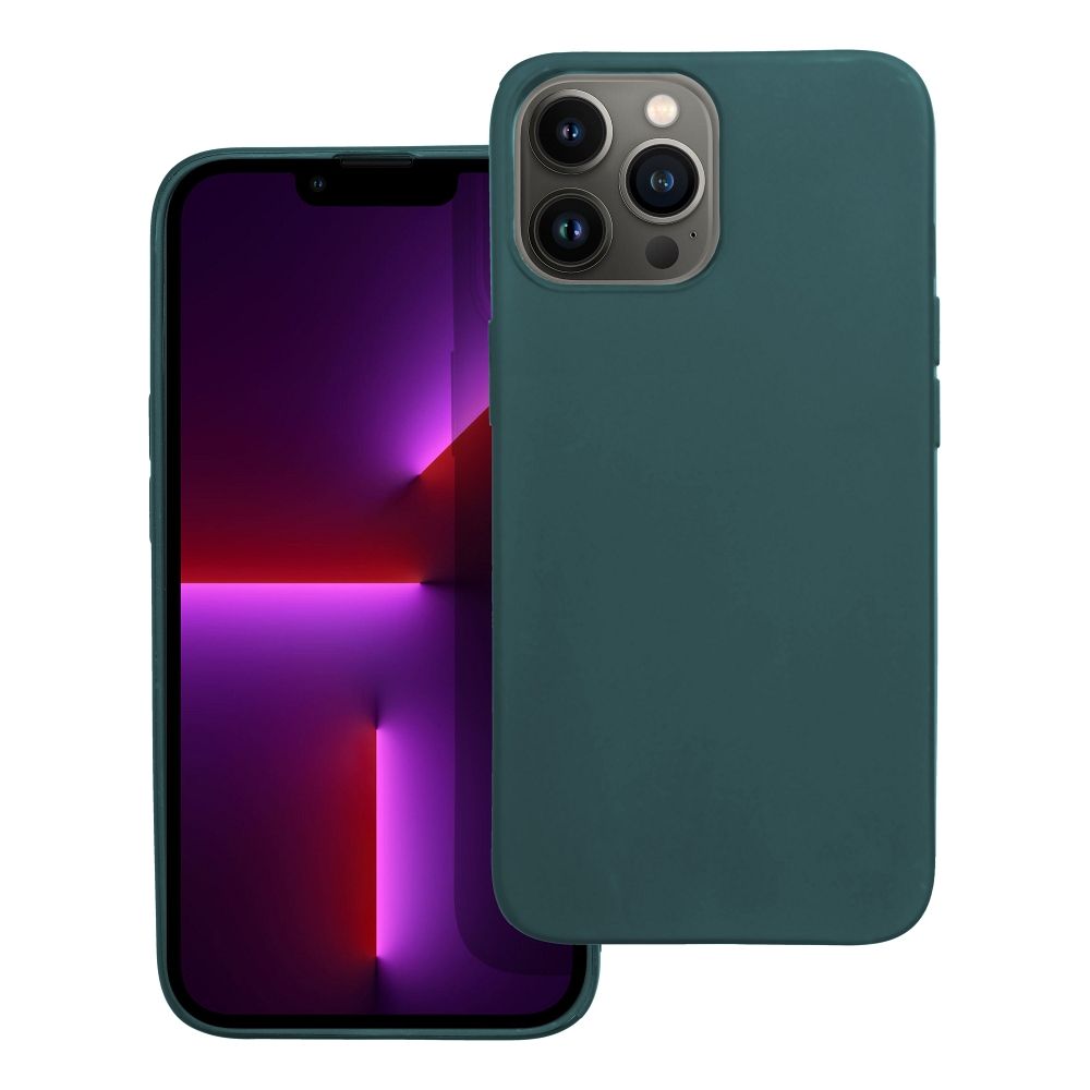 Чехол для iPhone 13 PRO MAX, матовый тёмно-зелёный