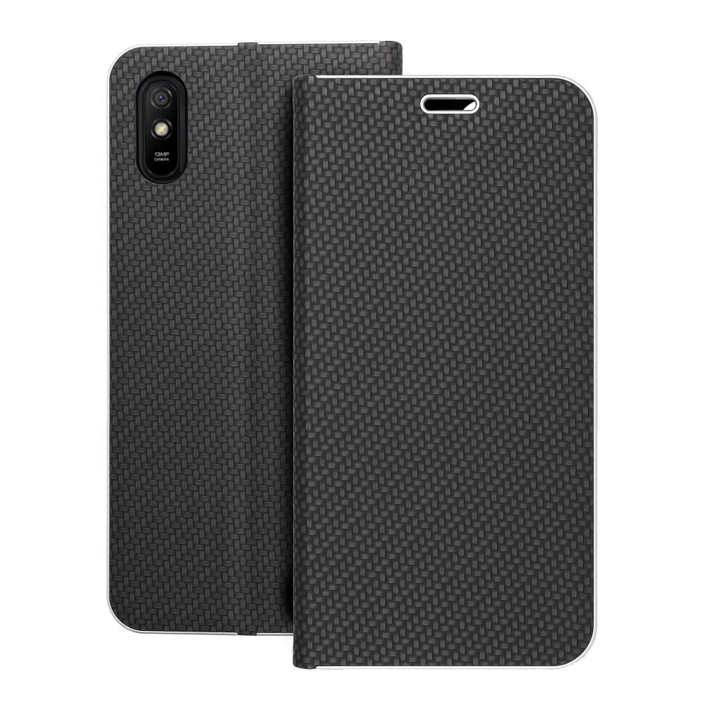 Чехол-книжка для Xiaomi Redmi 9AT / Redmi 9A Luna Book Carbon чёрный