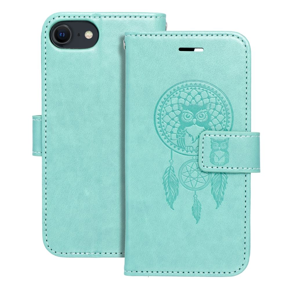 MEZZO Book ümbris jaoks IPHONE 7 / 8 / SE 2020 / SE 2022 dreamcatcher roheline