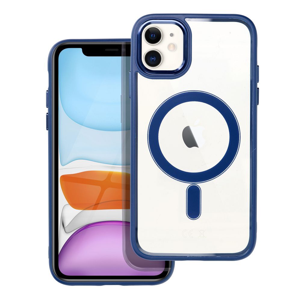 COLOR EDGE MAG COVER Ümbris compatible with MagSafe jaoks IPHONE 11 tumesinine