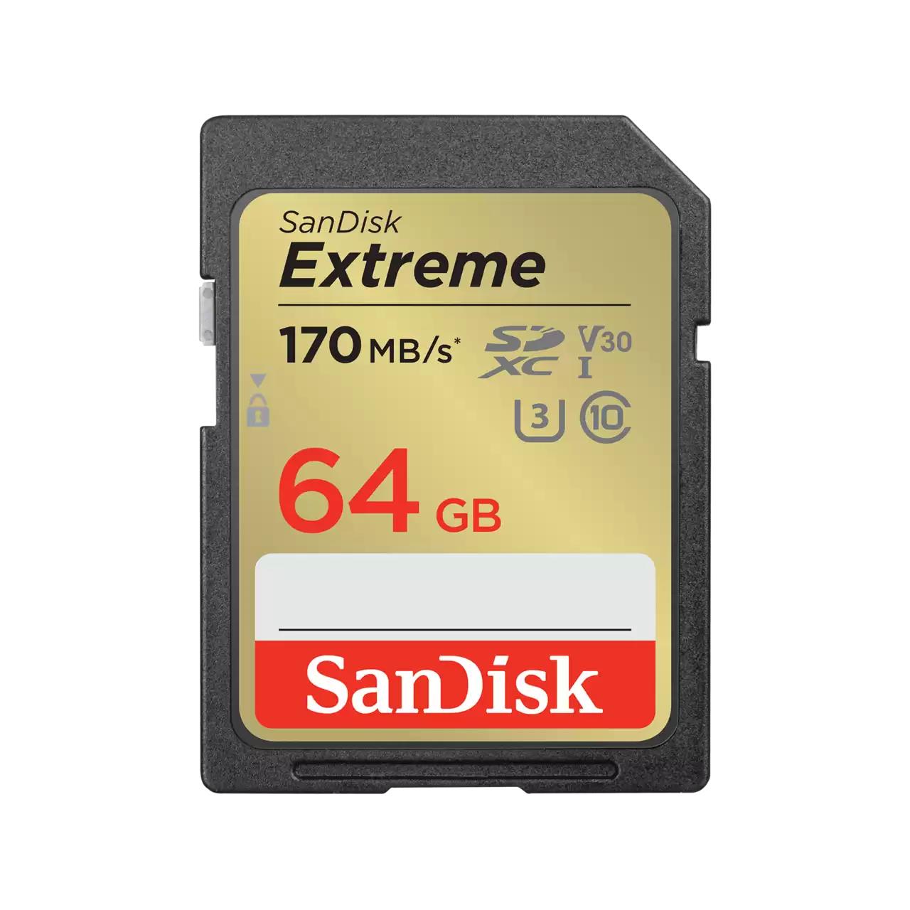 SanDisk Extreme 64 GB SDXC UHS-I Class 10 mälukaart