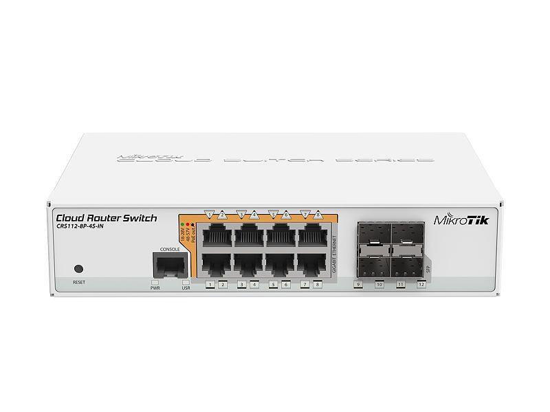Võrguruuter MIKROTIK CRS112-8P-4S-IN 8 porti 1000M 4xSFP