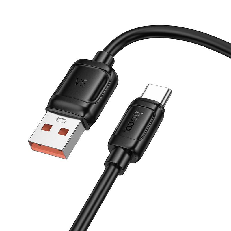 Кабель USB A to USB C Hoco PD 5A 100W 1 m X115 черный