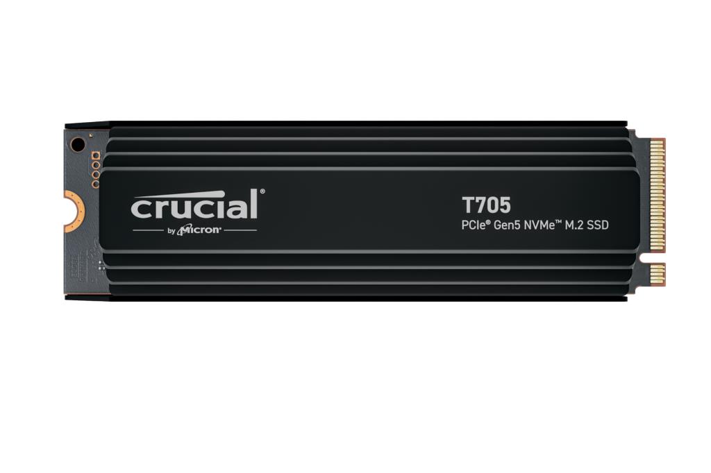 SSD ketas CRUCIAL T705 2TB M.2 PCIe Gen5 NVMe kirjutamine 12700 MB/s lugemine 14500 MB/s