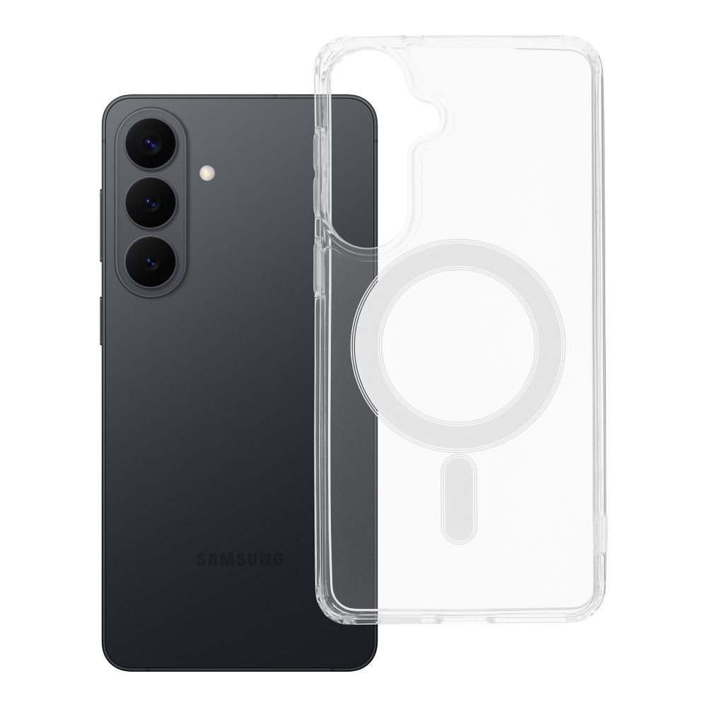 CLEAR MAG ÜMBRIS compatible with MagSafe jaoks SAMSUNG S26 Edge läbipaistev