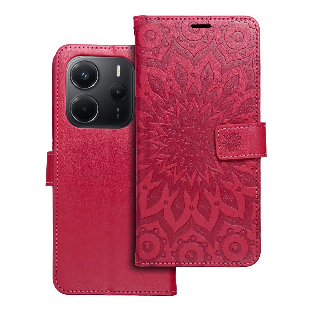 MEZZO Book ümbris jaoks XIAOMI Redmi Note 14 5G mandala magenta