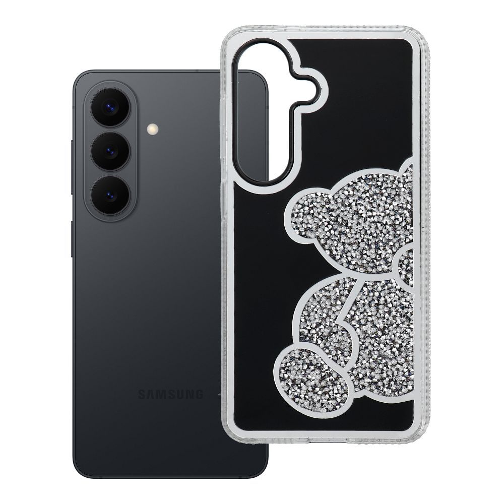 TEDDY BEAR Ümbris jaoks SAMSUNG S26 hõbedane