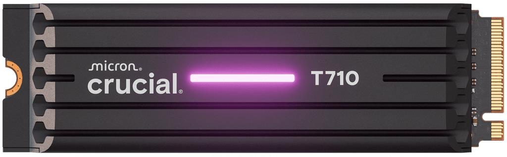 CRUCIAL T710 2TB M.2 PCIe Gen5 NVMe Write speed 13800 MBytes/sec Read speed 14500 MBytes/sec TBW 1200 TB CT2000T710SSD5