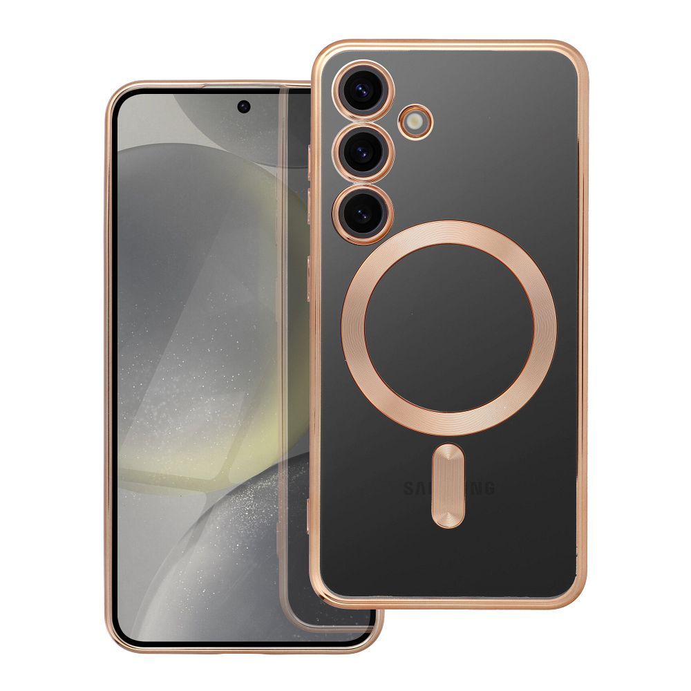 ELECTRO MAG COVER case compatible with MagSafe jaoks SAMSUNG S24 kuldne