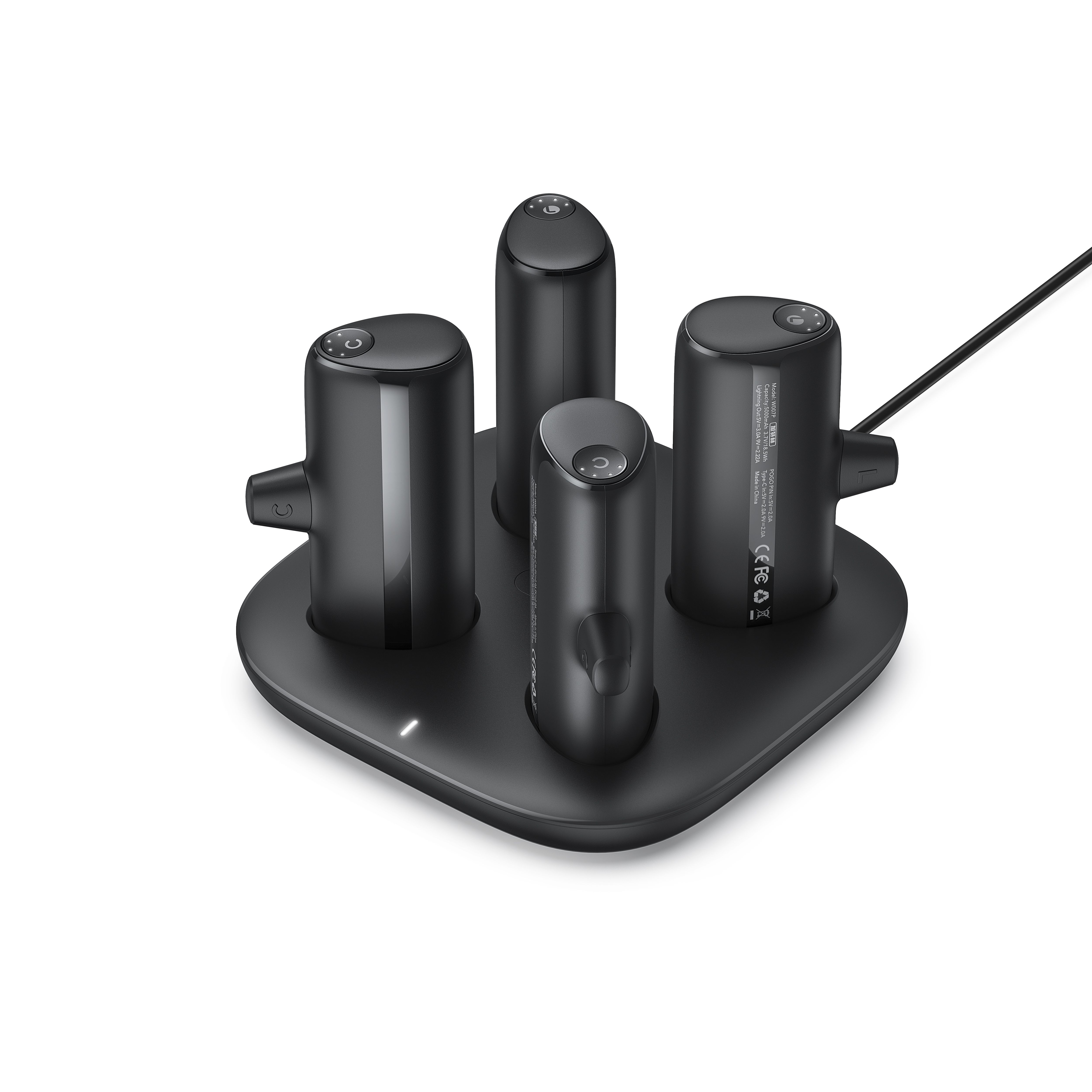 Powerbank Veger Pogo (W007CK) komplekt 4 x 5000 mAh must