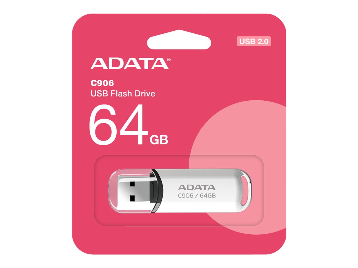 ADATA 64GB USB mälupulk Classic C906 valge