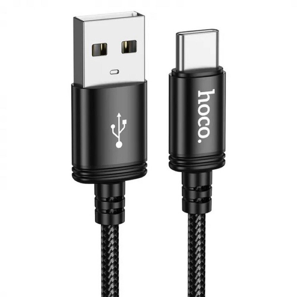 Кабель USB A - USB C Hoco 3A 3 m X91 чёрный