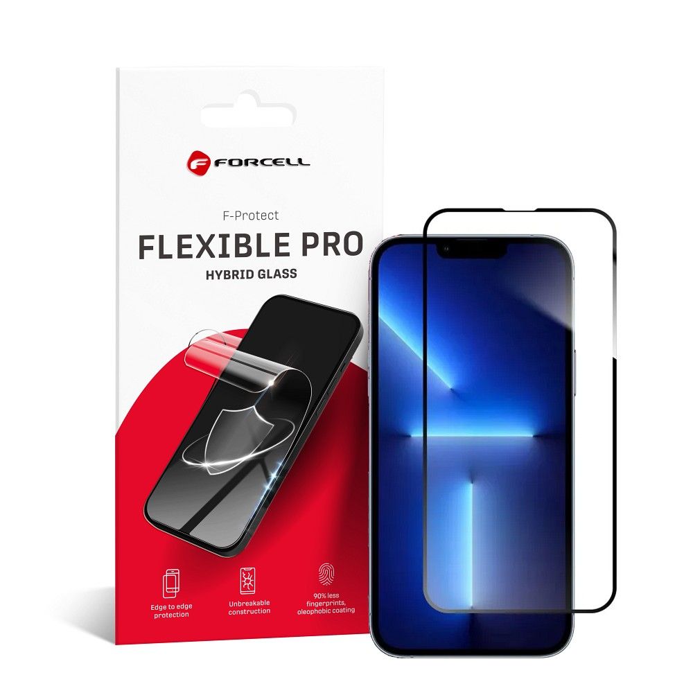 Hybrid glass to iPhone 13 PRO MAX / 14 PLUS Forcell Flexible 5D must
