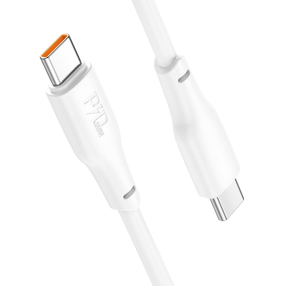 Кабель USB C - USB C Hoco 3A 100W 1 m X93 белый