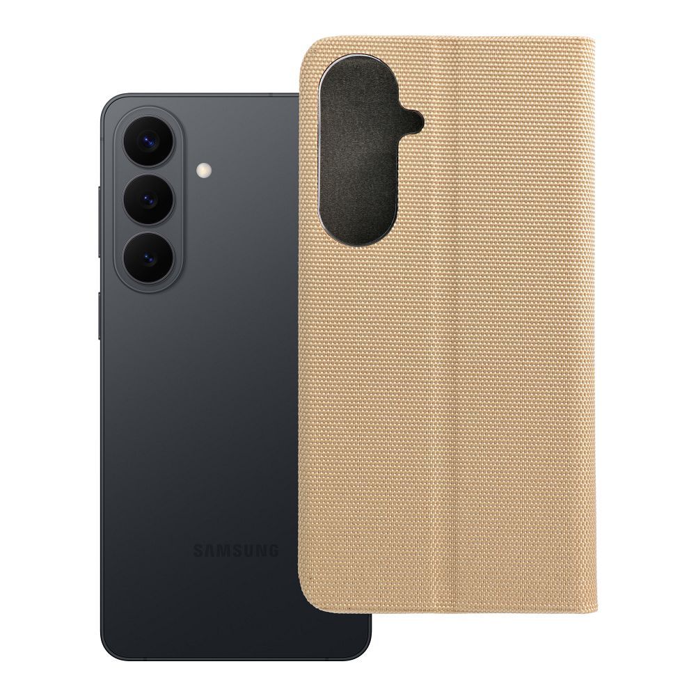 SENSITIVE Book case jaoks SAMSUNG S26 Edge kuldne