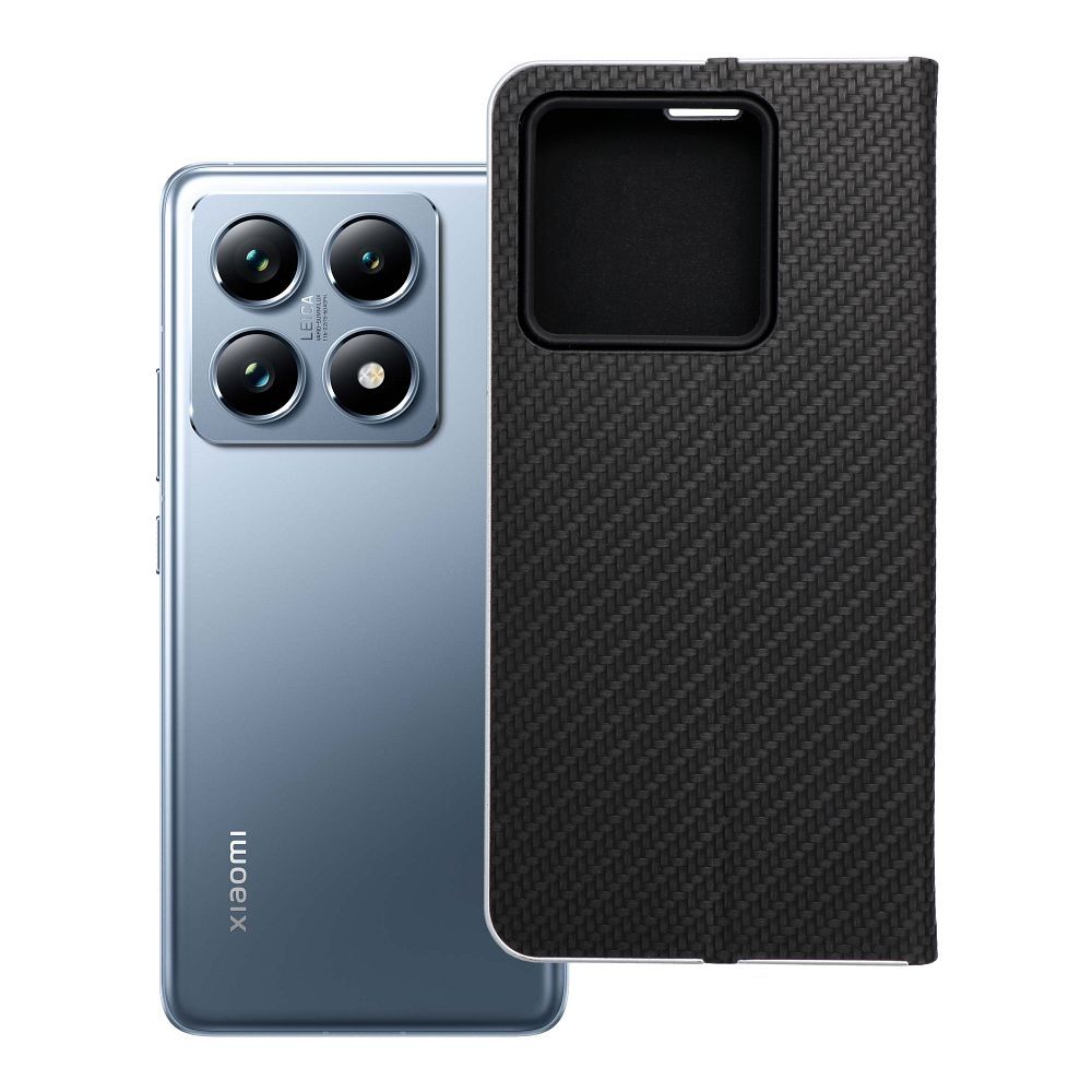 Флип-чехол для Xiaomi 14T Luna Book Carbon чёрный