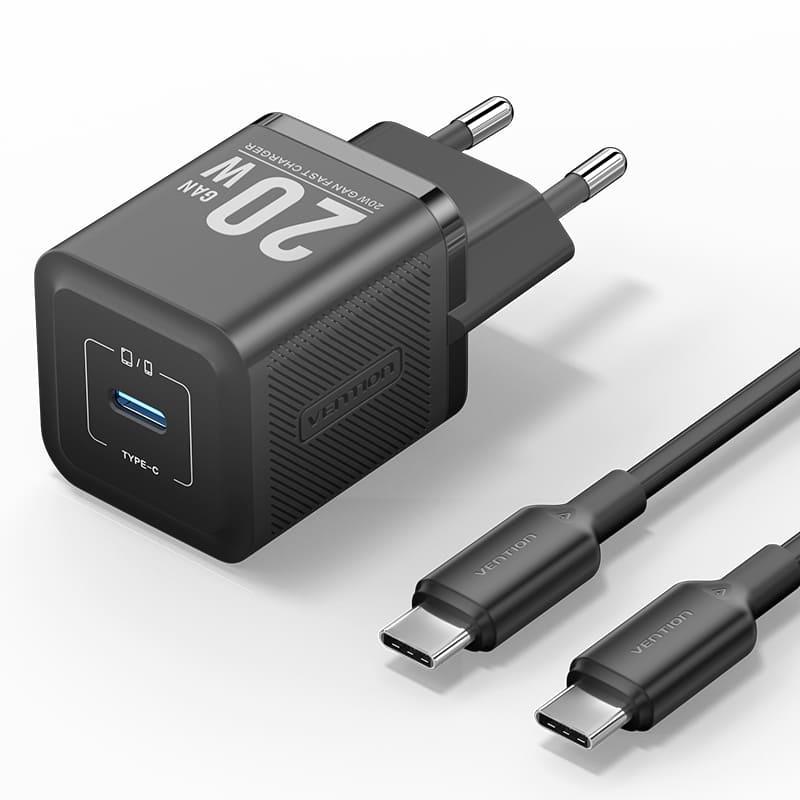 Vention TZ-FEPB0-EU-01 seinalaadija USB kaabeiga 20W